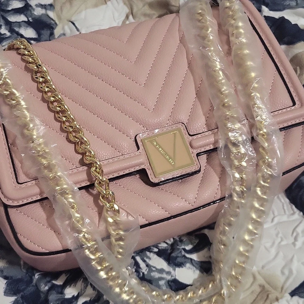 NWT Elegant Pink Quilted Women's Bag By Victoria's Secret